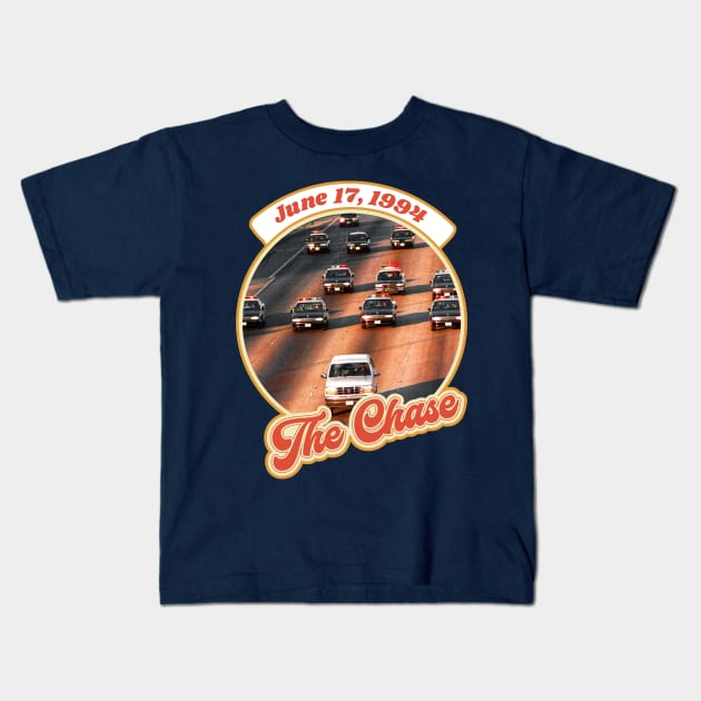 Retro The Chase OJ 1994 Infamy Design Kids T-Shirt by darklordpug